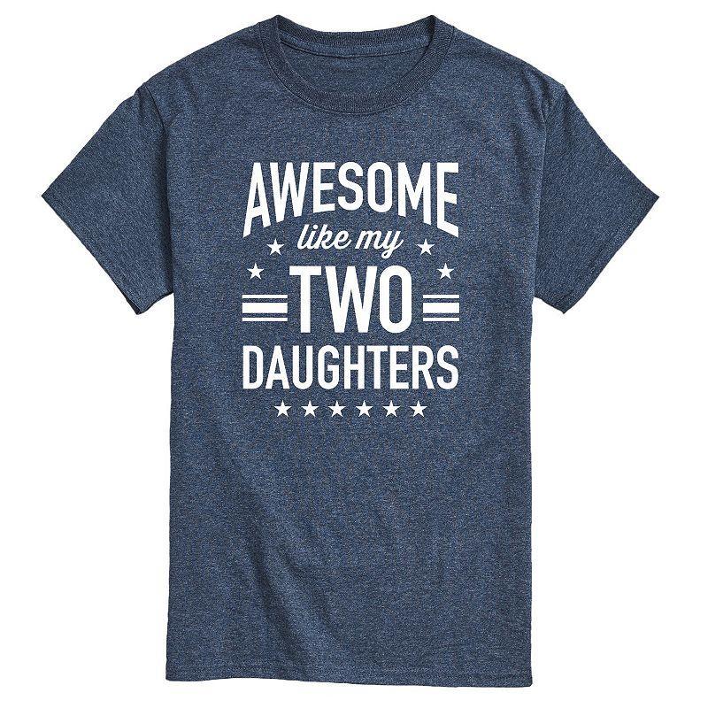 Mens Awesome Like My Two Daughters Graphic Tee Product Image