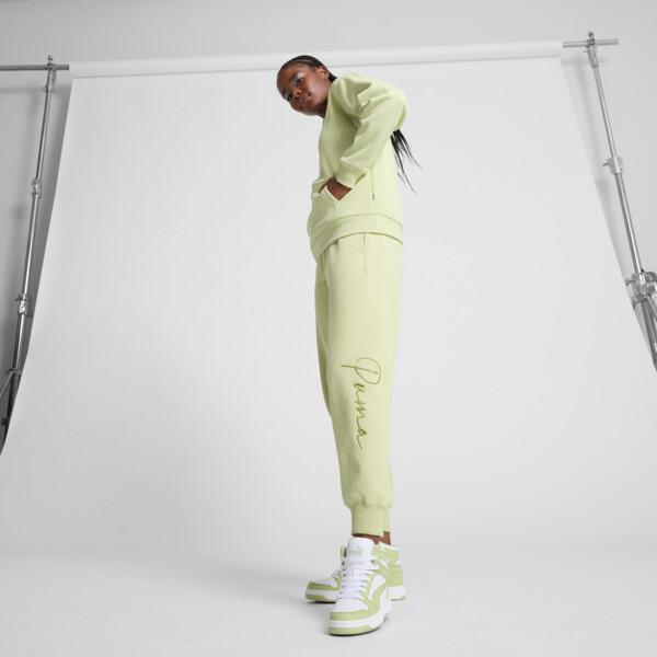 PUMA Rebound LayUP SL Women's Sneakers in White/Pistachio Green/Calming Green Product Image