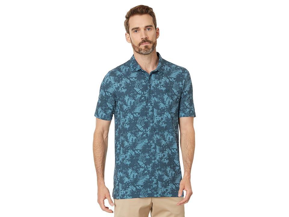 TravisMathew Featherweight Please (Dark Teal) Men's Short Sleeve Knit Product Image