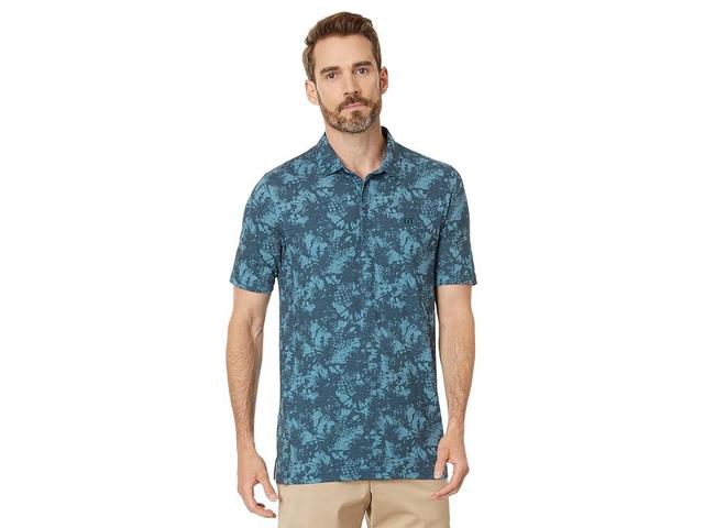 TravisMathew Featherweight Please (Dark Teal) Men's Short Sleeve Knit Product Image