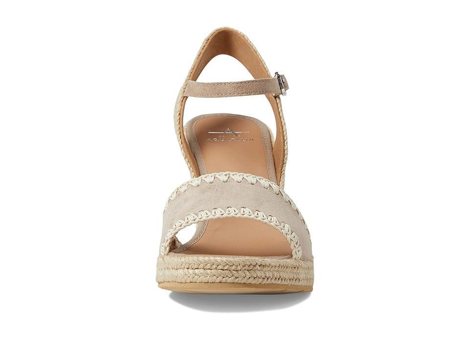 Jilianna Suede Crochet Wedge Sandals Product Image