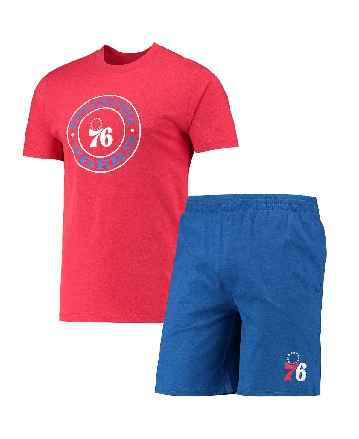 Mens Concepts Sport Royal/Red Philadelphia 76ers T-Shirt & Shorts Sleep Set Product Image