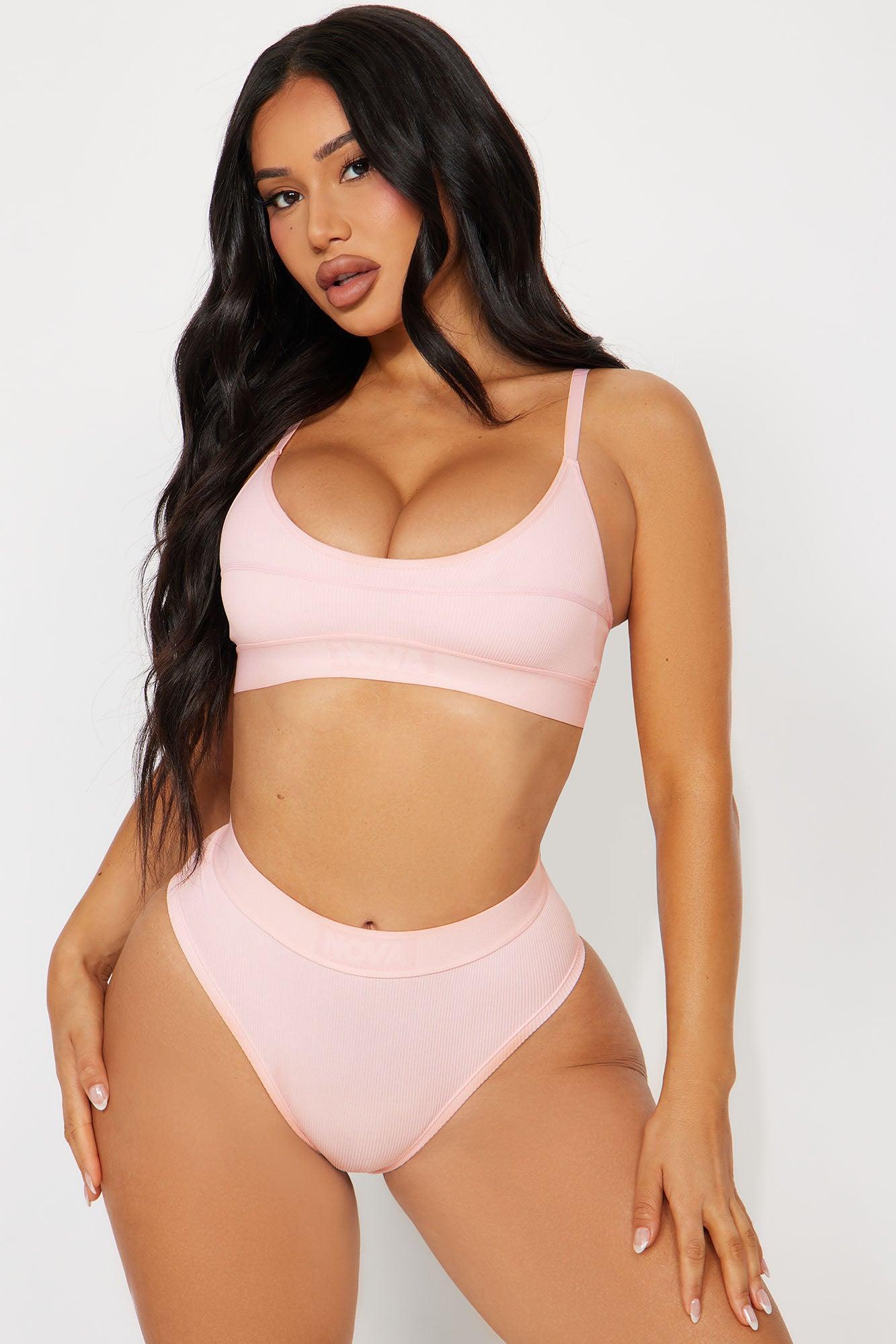 Chill Vibe Seamless Scoop Bralette - Pink Product Image