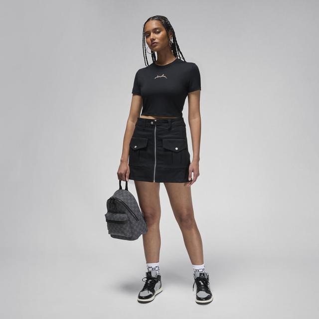 Womens Jordan Slim Cropped T-Shirt Product Image