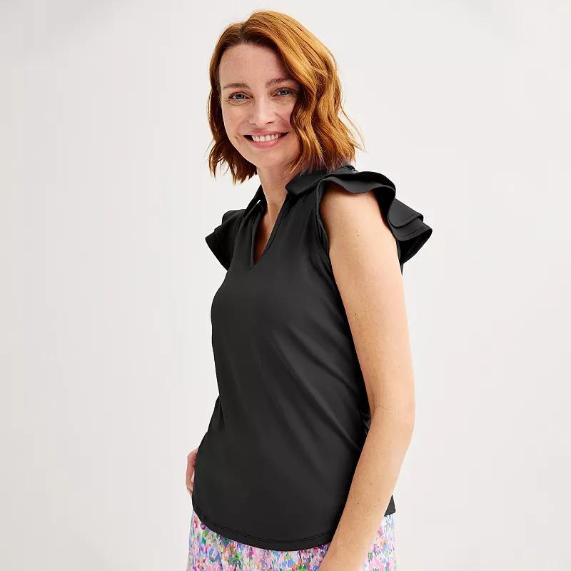 Womens Tek Gear Flutter Sleeve Polo Product Image