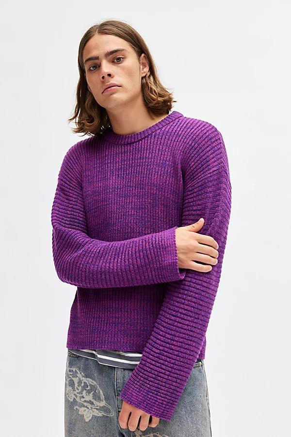 Urban Outfitters UO Copper Ribbed Crew Neck Sweater Mens at Urban Outfitters Product Image