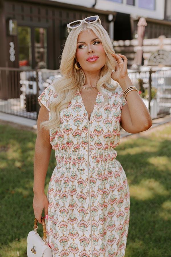 Cue The Sunshine Floral Midi Curves Product Image