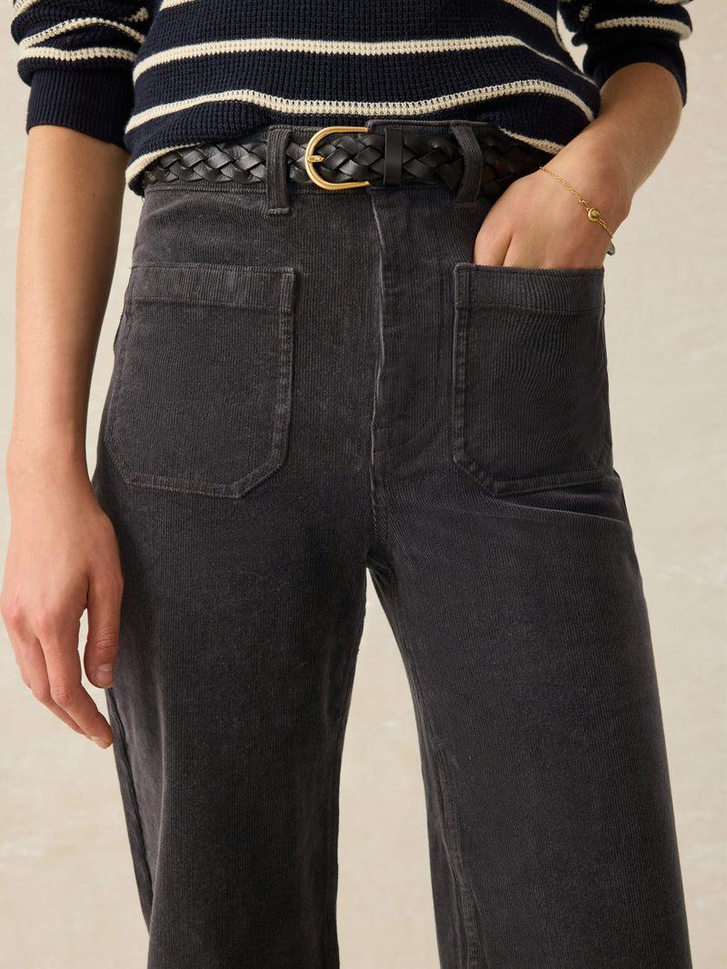 Softstretch Cord Patch Pocket Pant - Washed Black Product Image