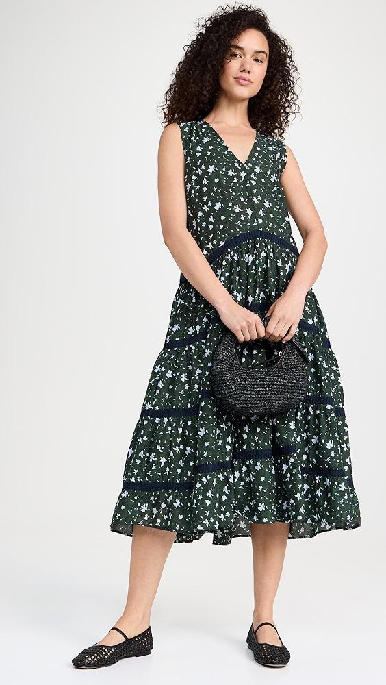 Merlette Wallis Pintuck Print Dress | Shopbop Product Image