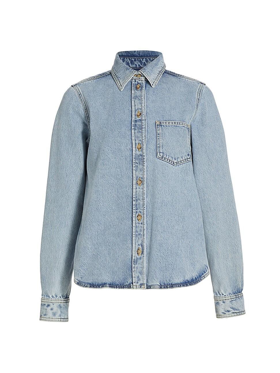 Womens Denim Button-Front Shirt product image