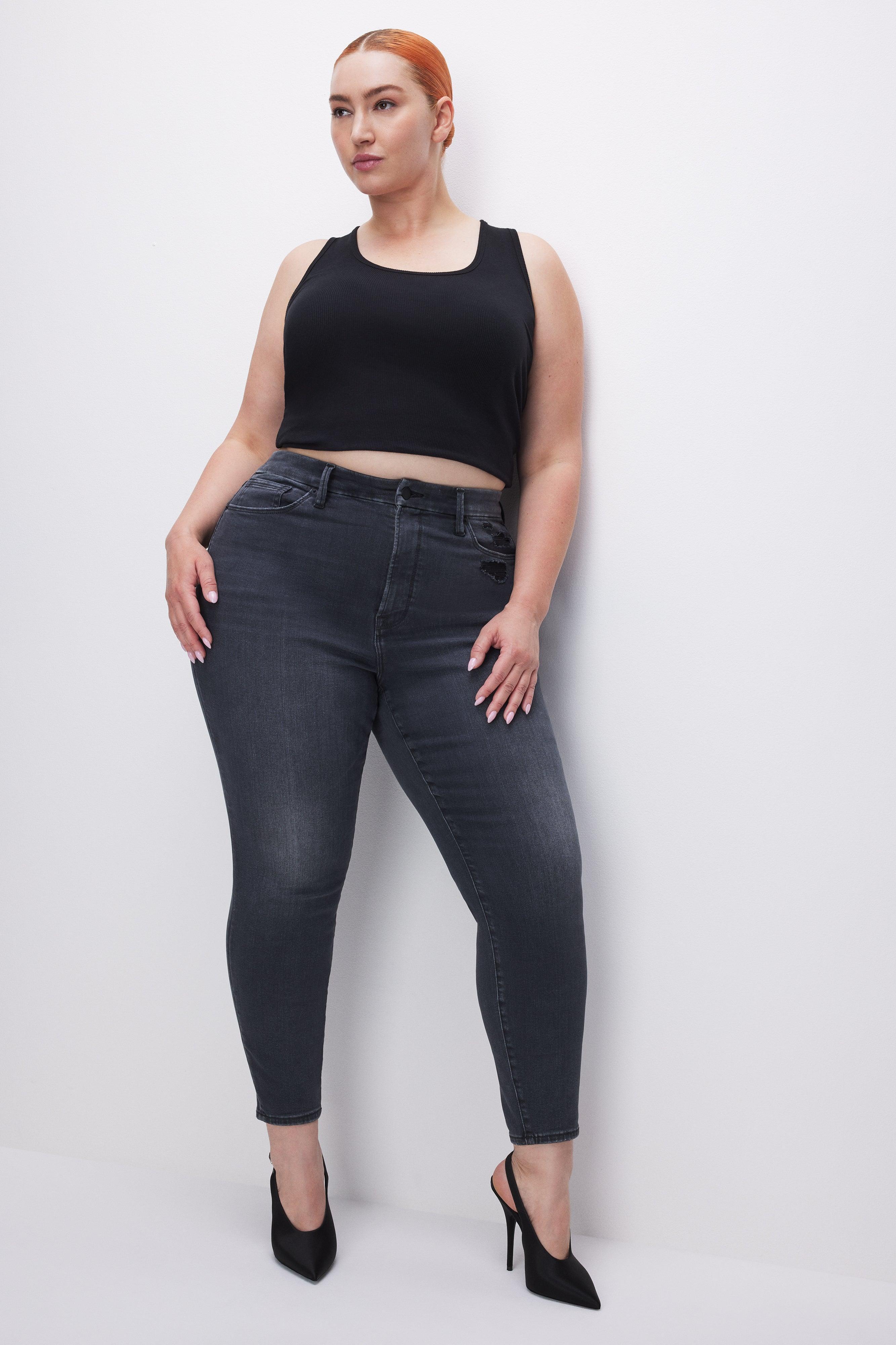 ALWAYS FITS GOOD LEGS SKINNY CROPPED JEANS | BLACK325 Product Image