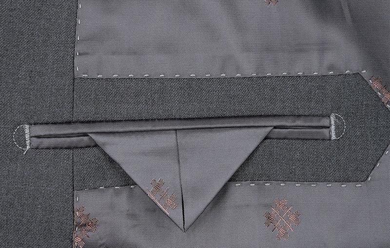 Vanderbilt Collection - Classic 2 Piece Suit 2 Buttons Regular Fit In Gray Product Image