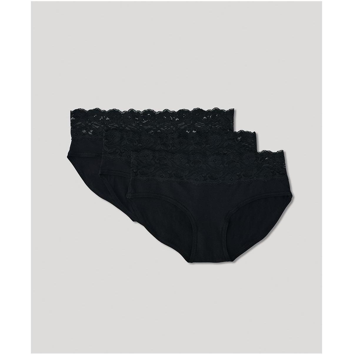 Pact Womens Lace Waist Brief 3-Pack Product Image