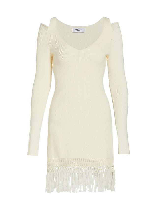 Derek Lam 10 Crosby Womens Atlantis Tassel Mini Bodycon Dress - A Glow Product Image