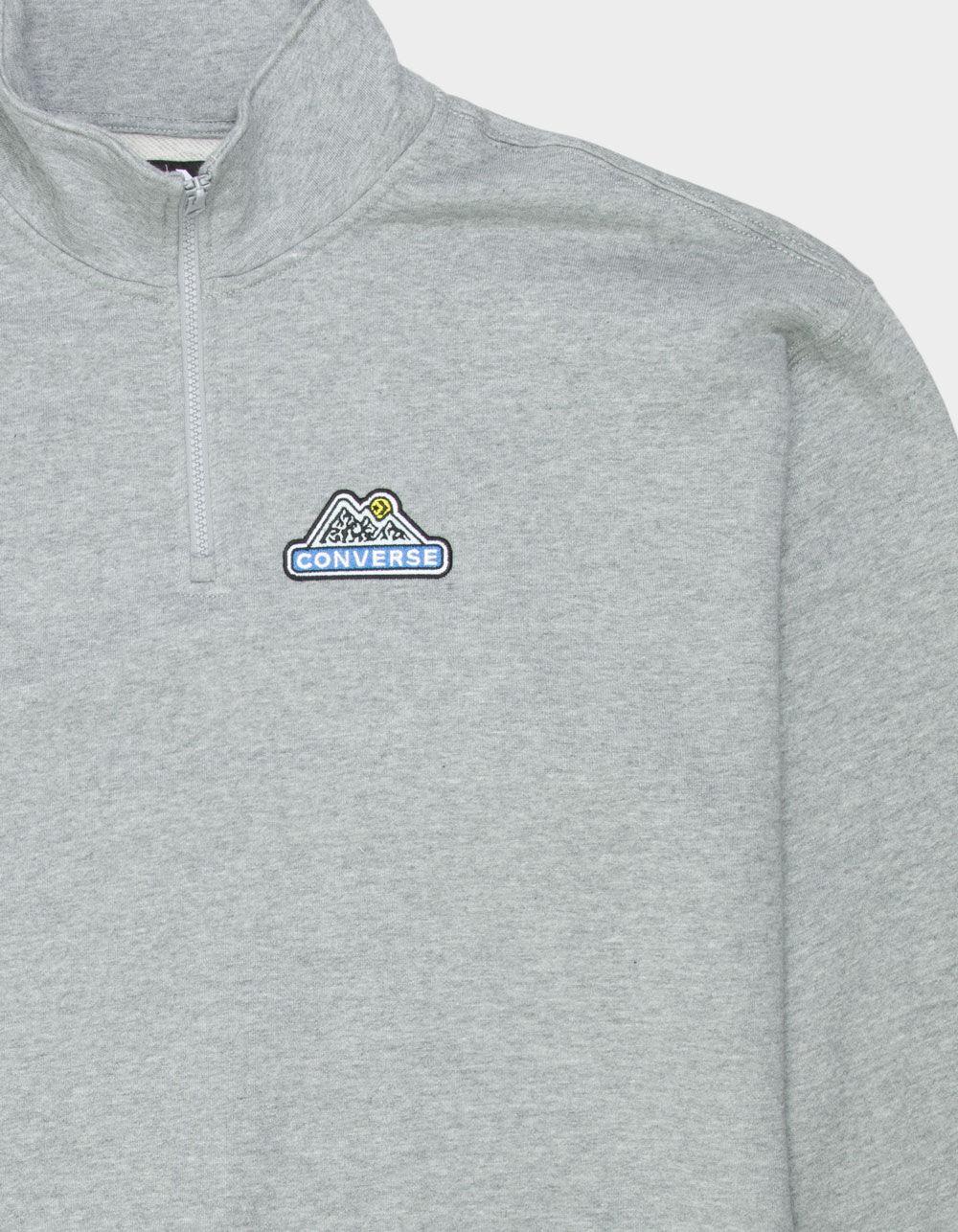 CONVERSE Mountain Mens Quarter Zip Sweatshirt Product Image