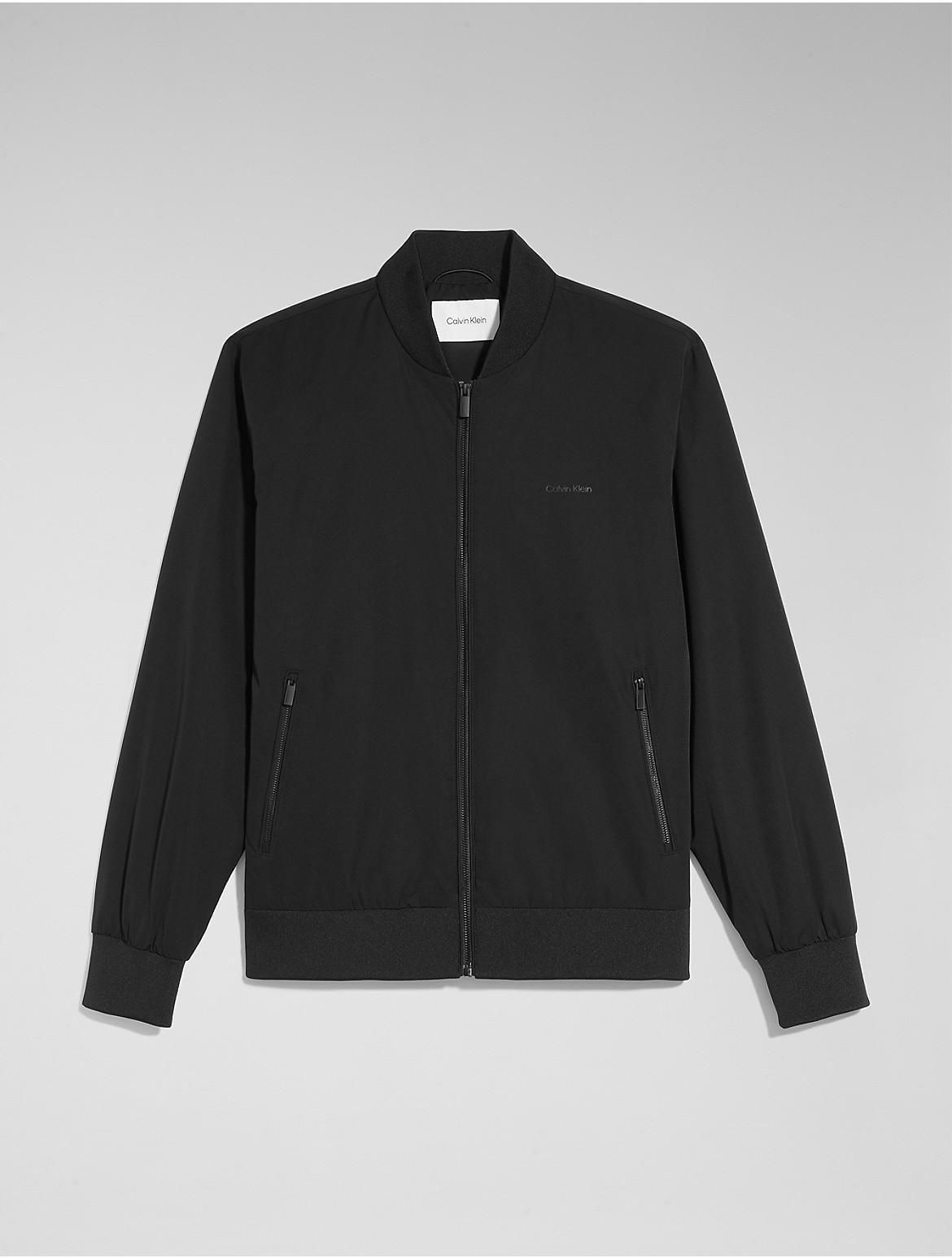 Calvin Klein Mens Matte Bomber Jacket - Black - L Product Image