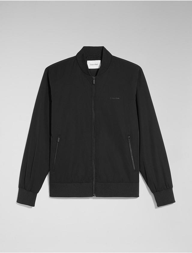 Calvin Klein Mens Matte Bomber Jacket - Black - L Product Image