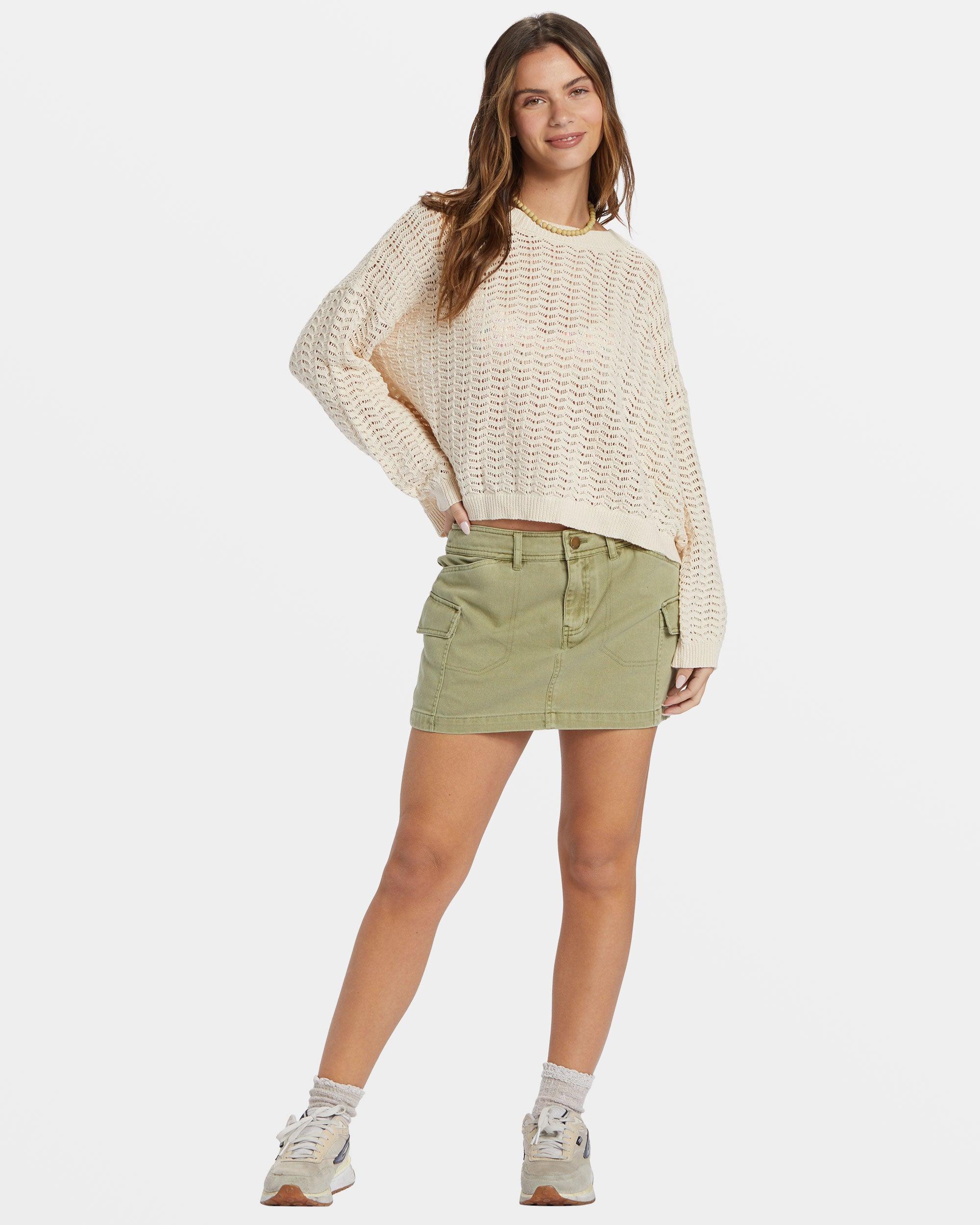 Sunlit Pullover Sweater - White Cap Female Product Image