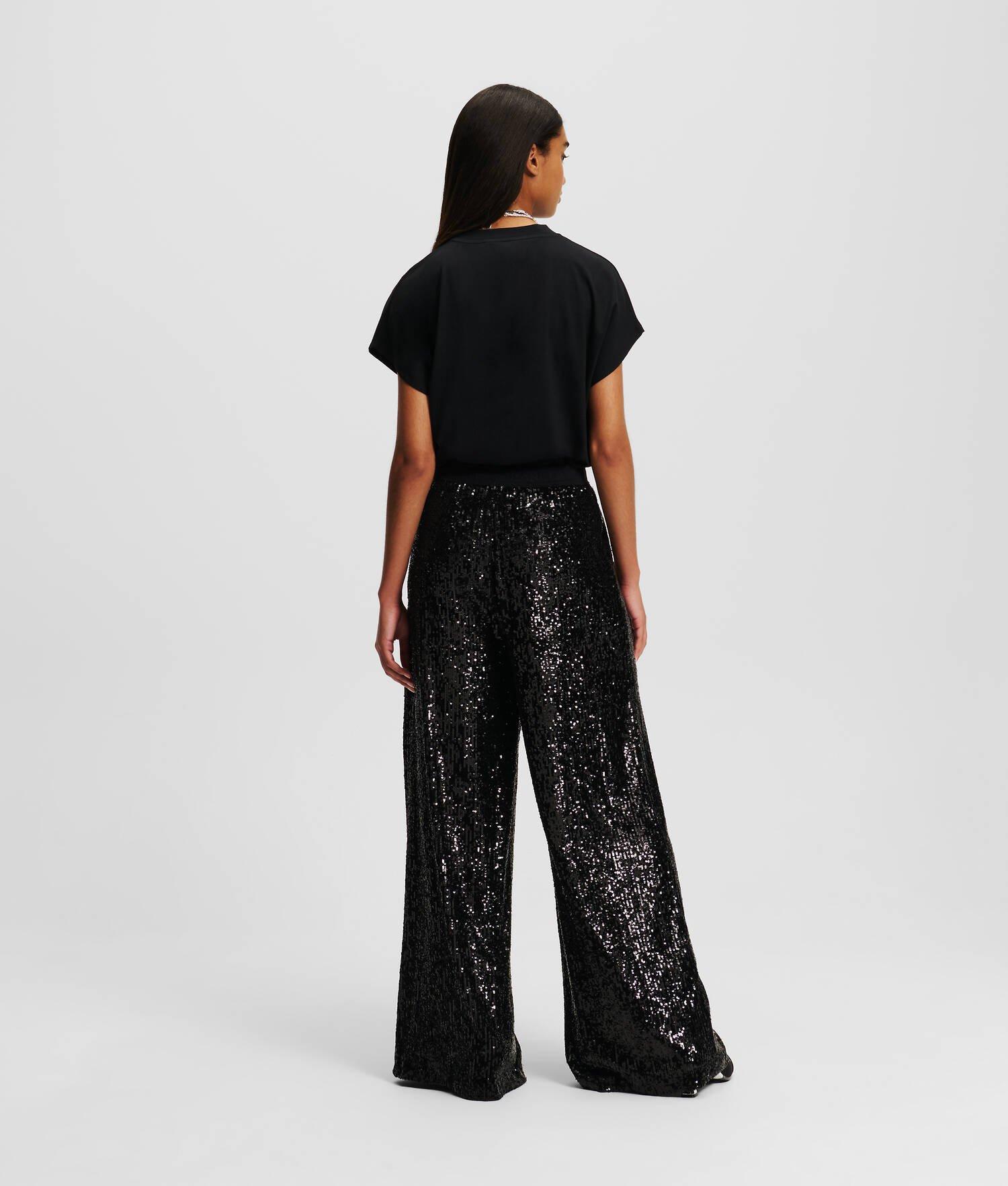 SEQUIN JERSEY PANTS Product Image