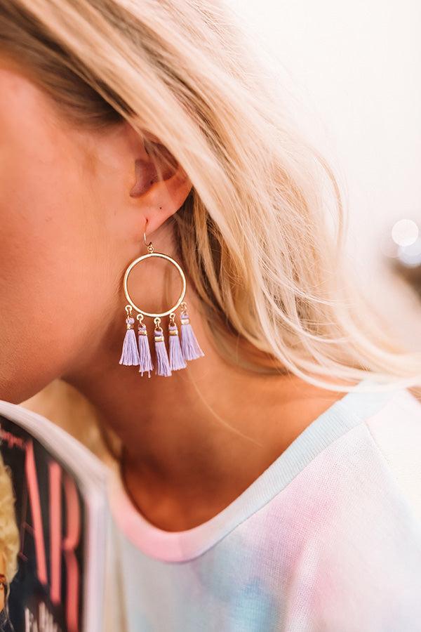 Vino On The Veranda Earrings In Lavender product image