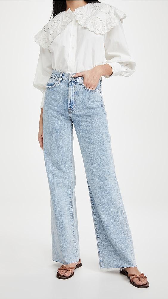 SLVRLAKE Grace High Rise Wide Leg Jeans | Shopbop Product Image