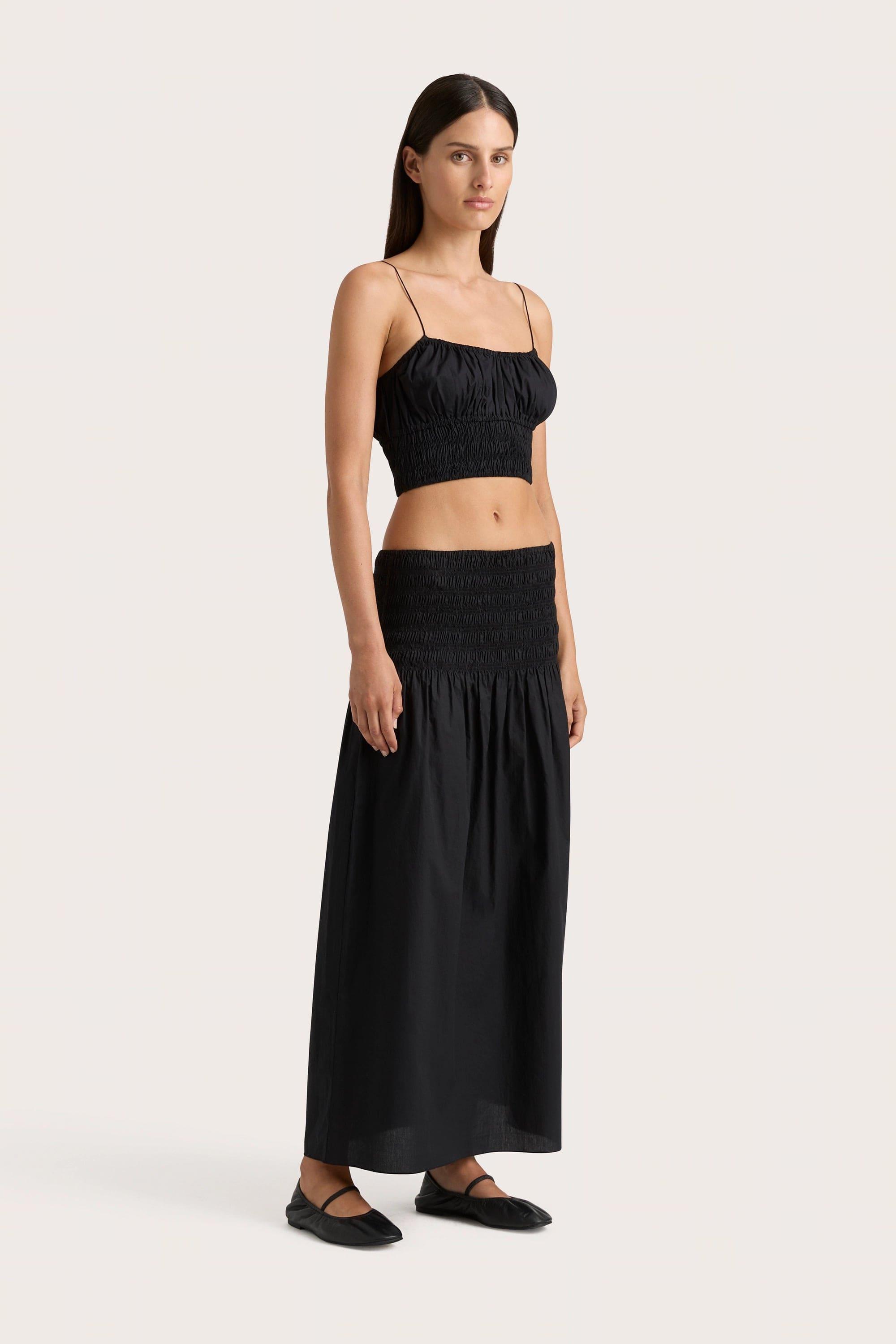 Baia Midi Skirt Black Product Image