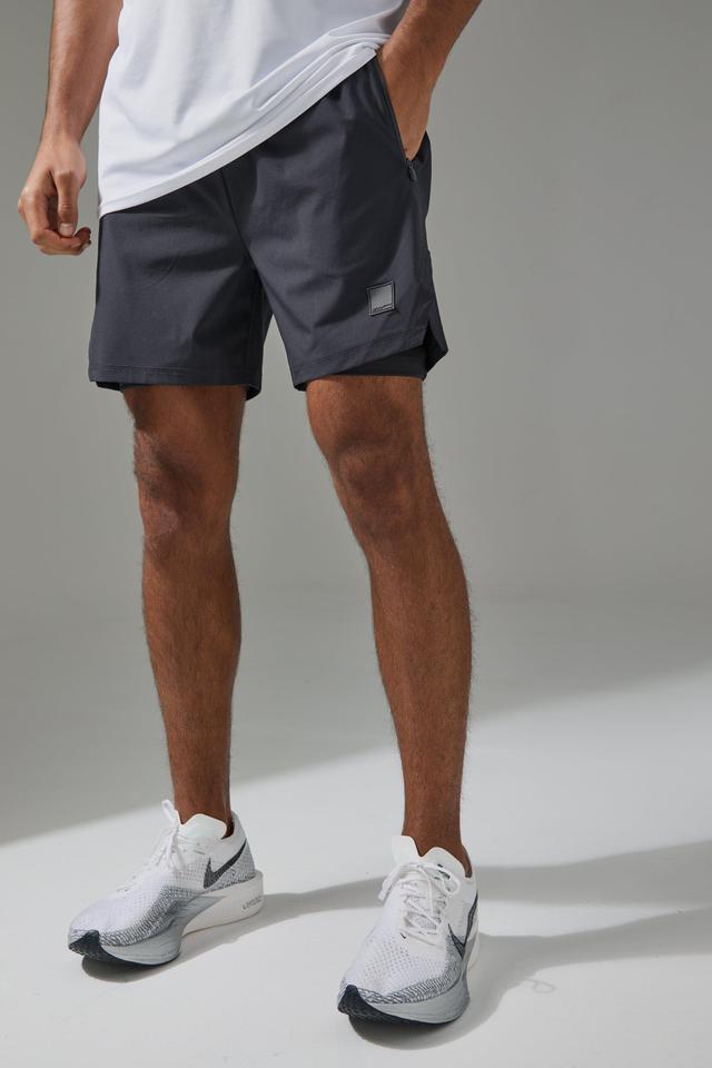 Man Active Performance 5inch 2in1 Shorts | boohooMAN USA Product Image