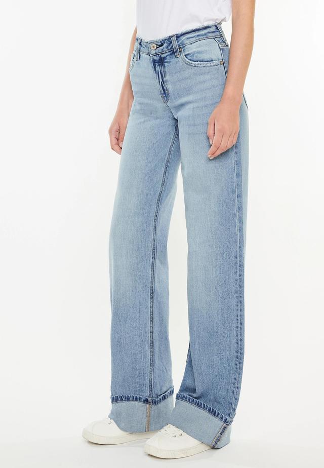 KanCan™ High Rise Cuffed Wide Leg Jean Product Image