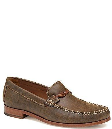 Johnston  Murphy Collection Mens Baldwin Leather Bit Loafers Product Image