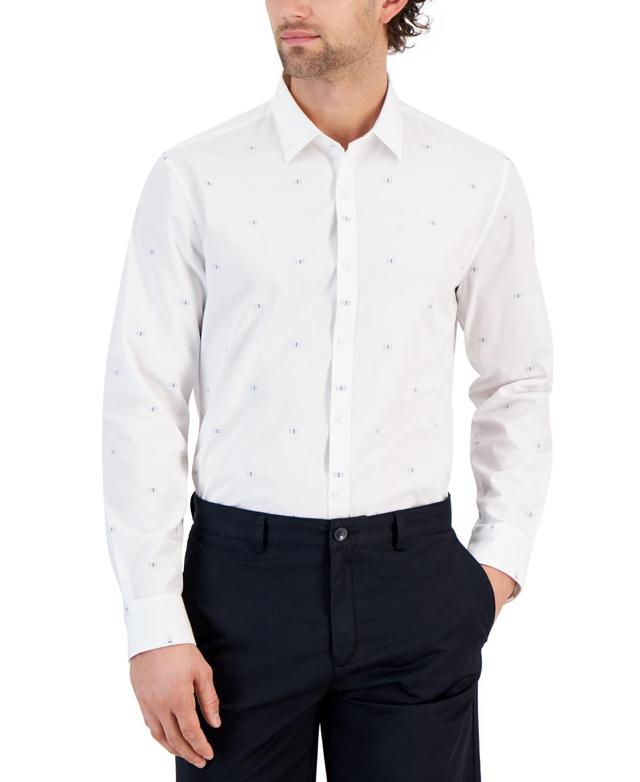 Alfani Mens Open Ground Dobby Shirt, Created for Macys Product Image