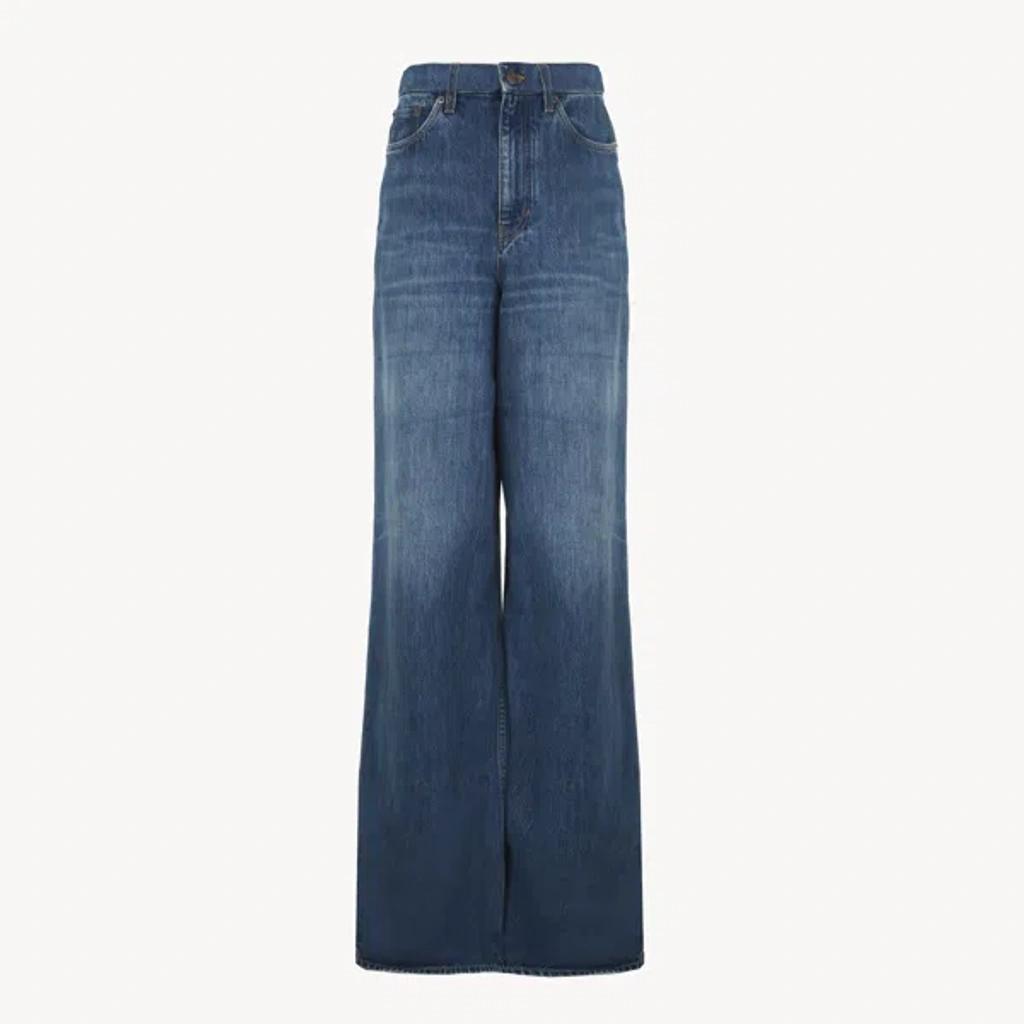 High-rise Wide-leg Jeans In Blue product image