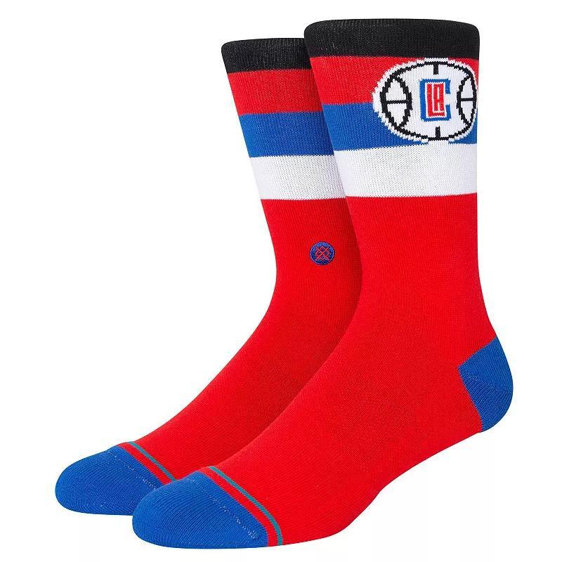 Stance LA Clippers Stripe Crew Socks, Mens Product Image