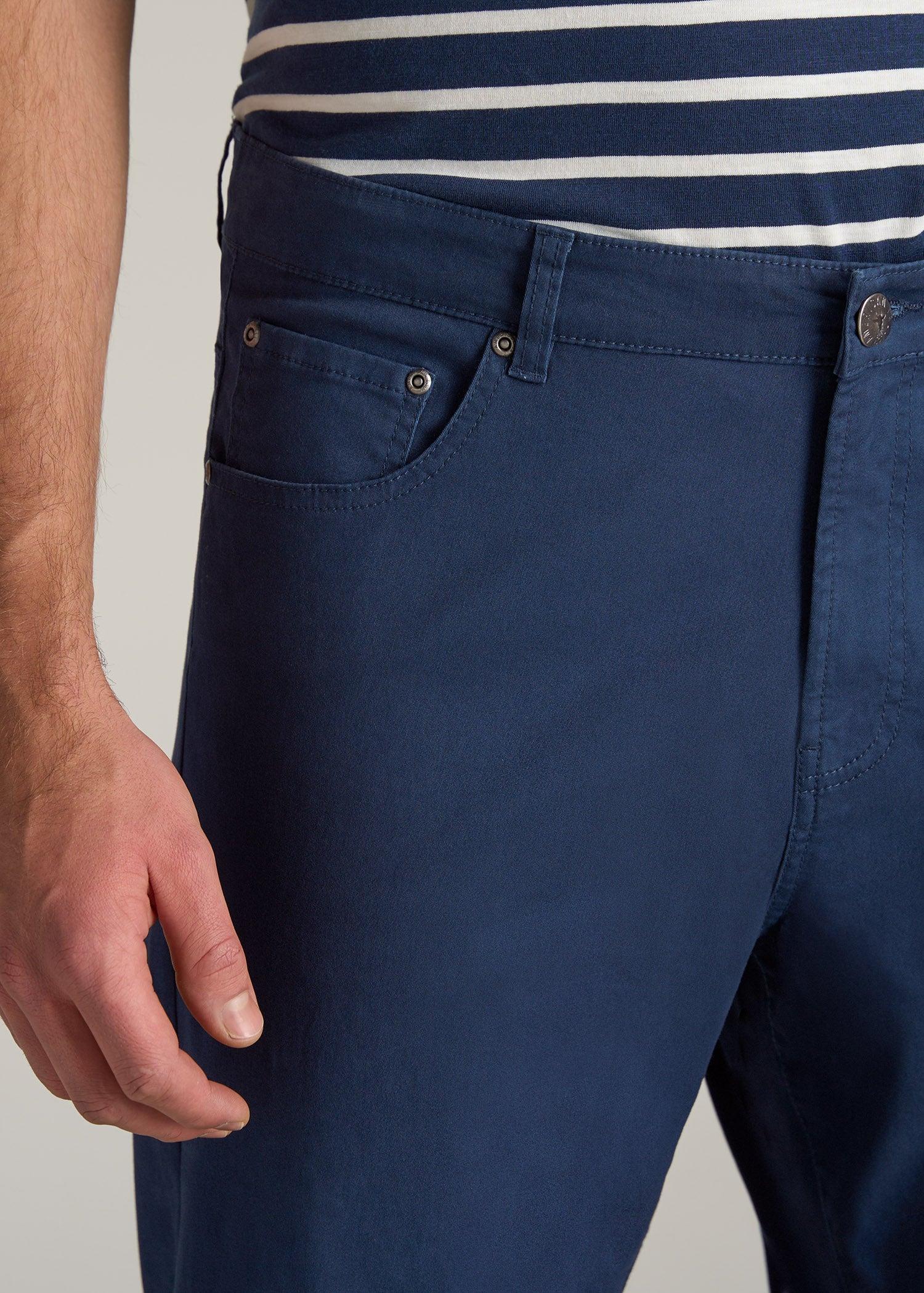 J1 STRAIGHT Leg Five-Pocket Pants for Tall Men in Marine Navy Product Image