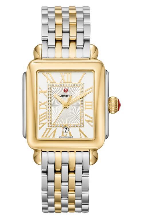 MICHELE Deco Madison Diamond Dial Bracelet Watch, 33mm Product Image