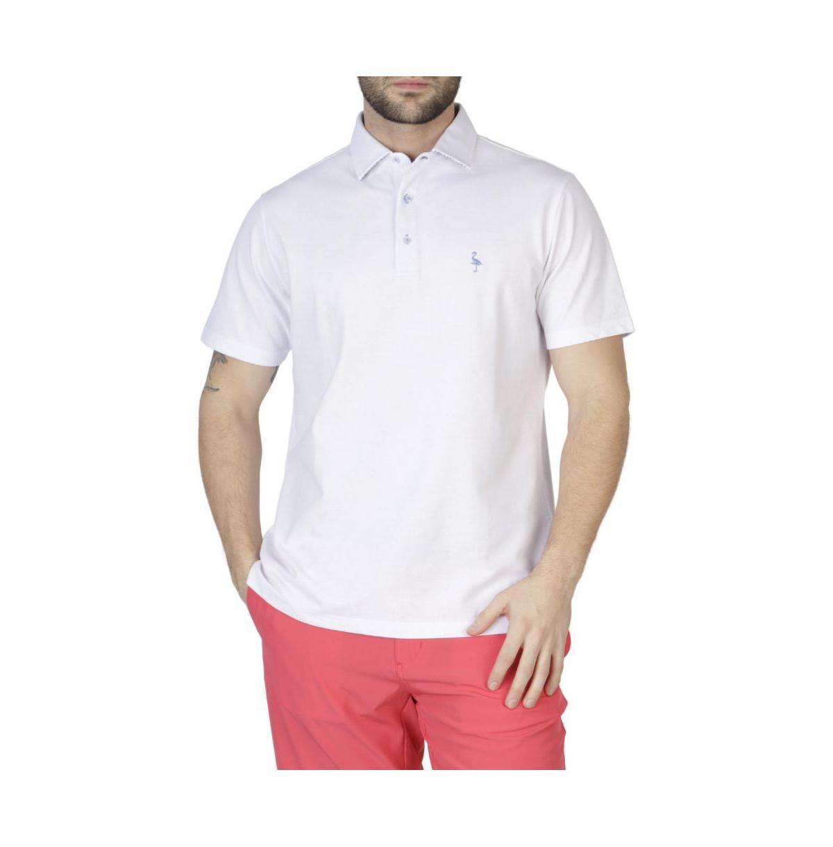 Tailorbyrd Mens Pique Polo Shirt with Multi Gingham Trim Product Image