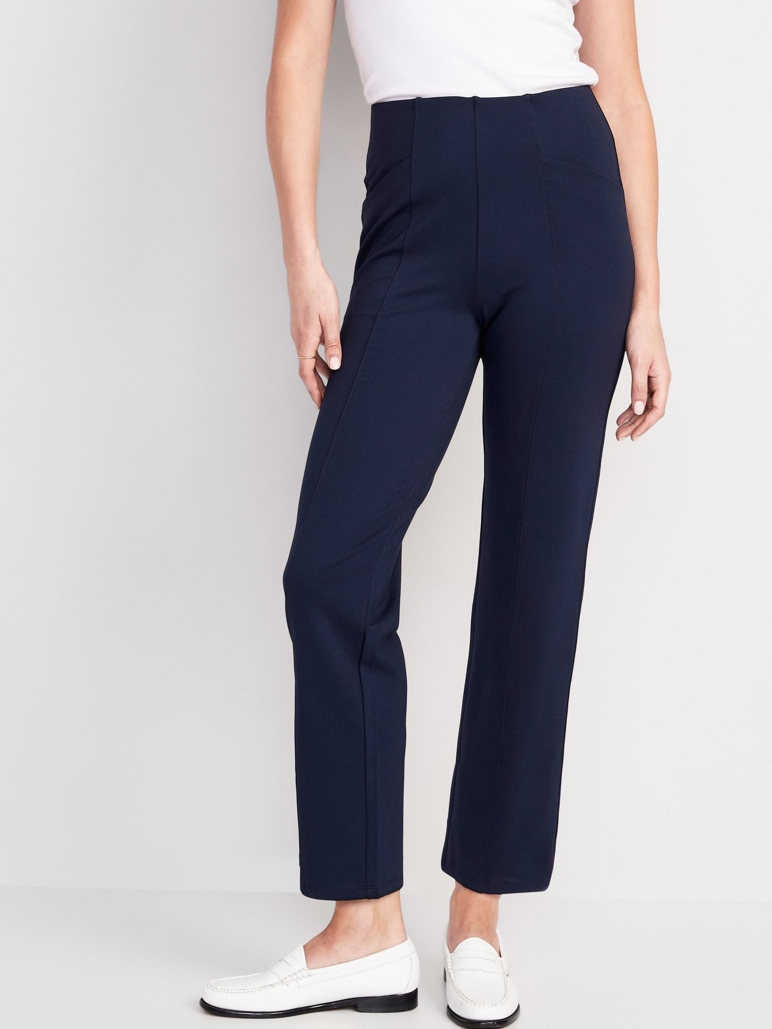 Extra High-Waisted Stevie Straight Pants Product Image