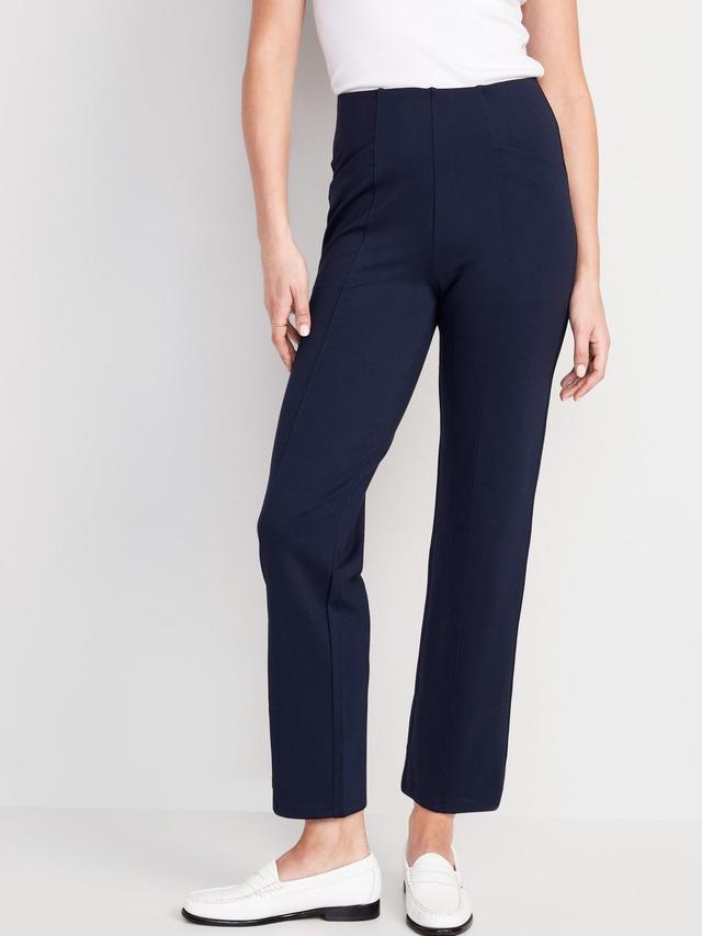 Old Navy Extra High-Waisted Stevie Straight Taper Ankle Pants for Women - French Roast - female - Size: 3X Product Image