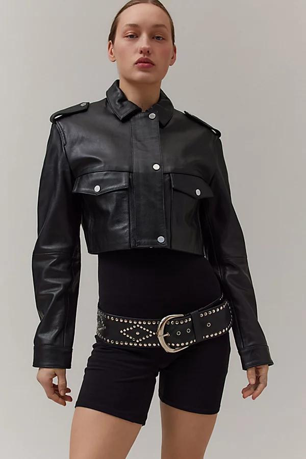 Silence + Noise Lilo Studded Leather Belt Product Image