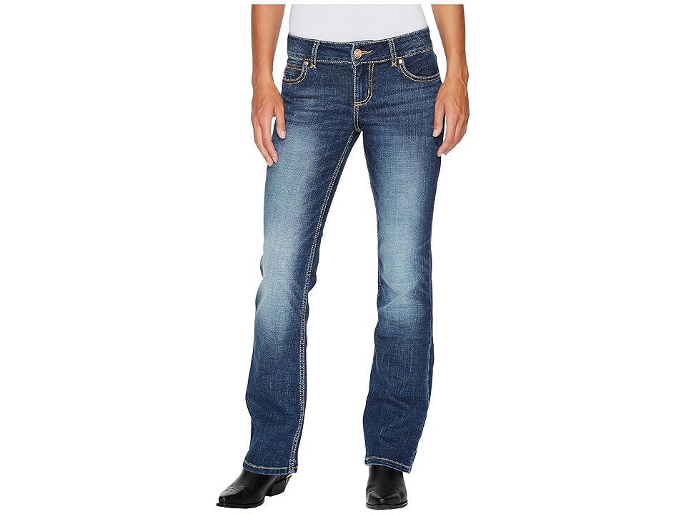 Wrangler Mid Rise W Stitch Back Pocket Bootcut Jeans Product Image