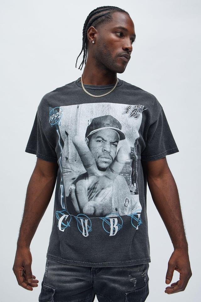 Ice Cube 1995 Oversized Short Sleeve Tee - Black Product Image