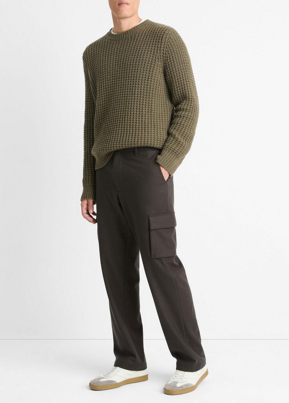 Italian Wool-Blend Flannel Cargo Pant Product Image