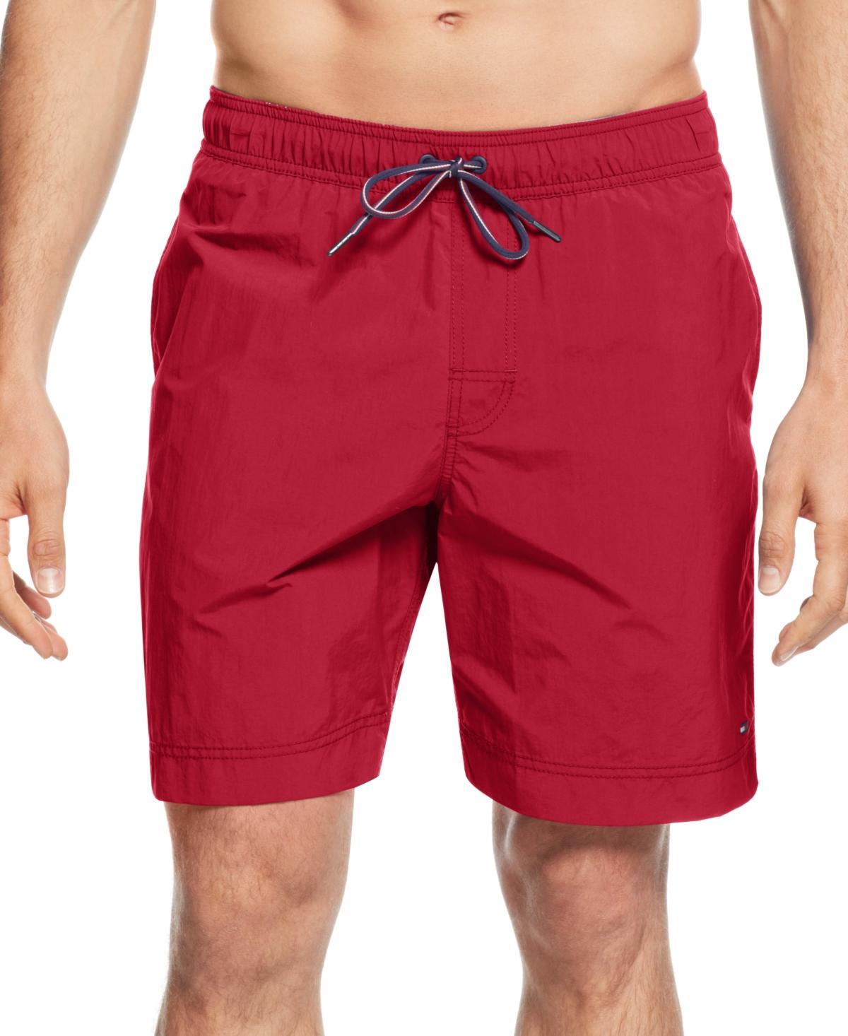 Tommy Hilfiger Mens Big & Tall 9.5 Solid Swim Trunks Product Image