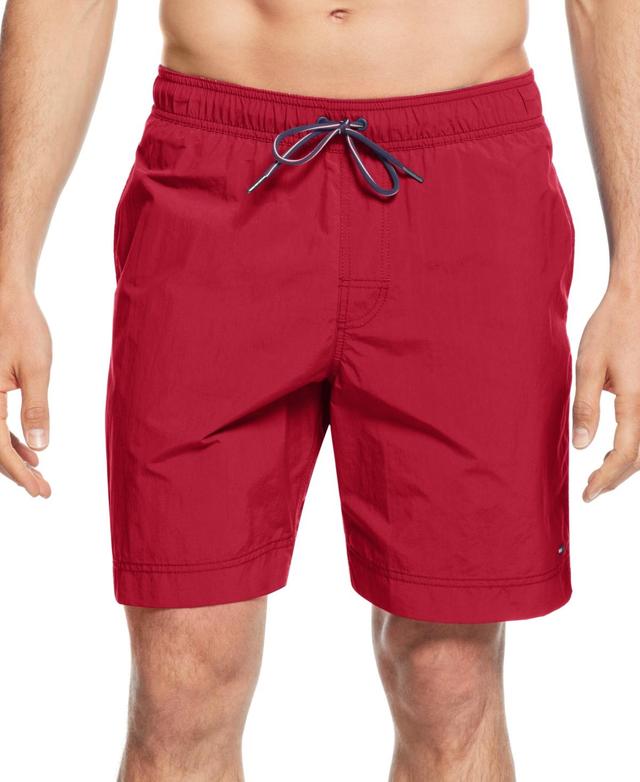 Tommy Hilfiger Mens Big & Tall 9.5 Solid Swim Trunks Product Image