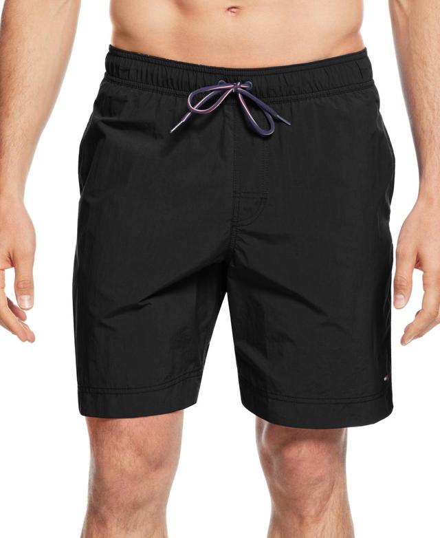 Tommy Hilfiger Mens Big & Tall 9.5 Solid Swim Trunks Product Image