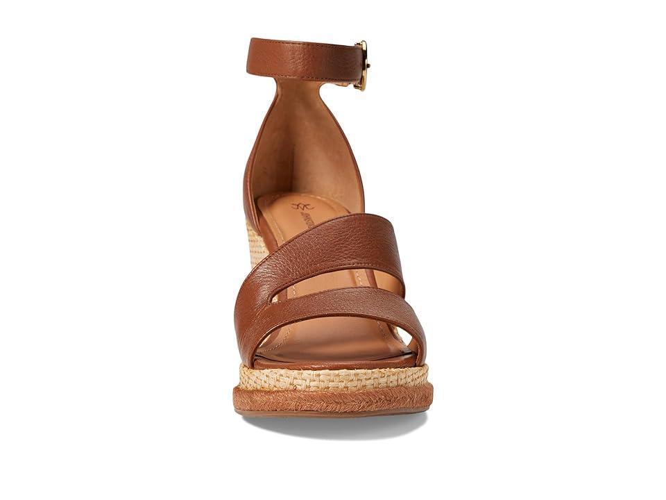 Johnston & Murphy Marcia Asymmetrical Sandal (Cognac) Women's Slippers Product Image