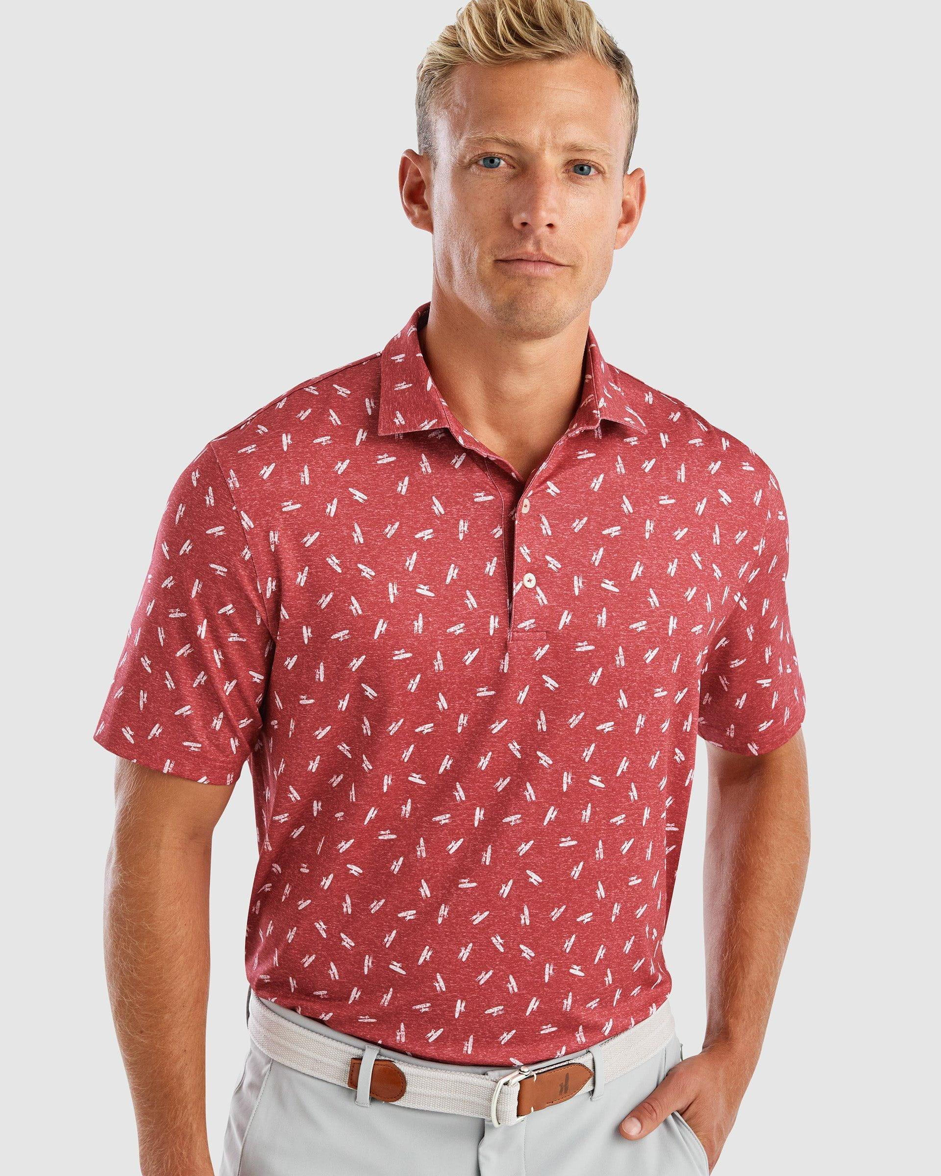 Exeter Printed Jersey Performance Polo Male Product Image