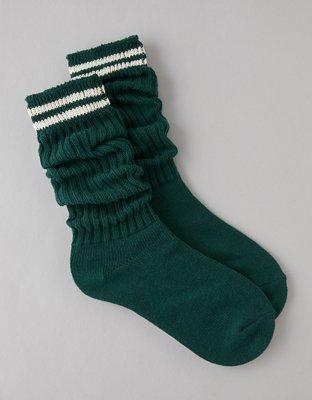 AE Varsity Stripe Slouchy Socks Product Image