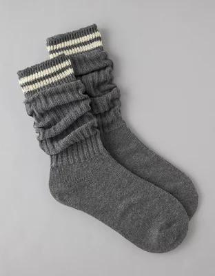 AE Varsity Stripe Slouchy Socks Product Image