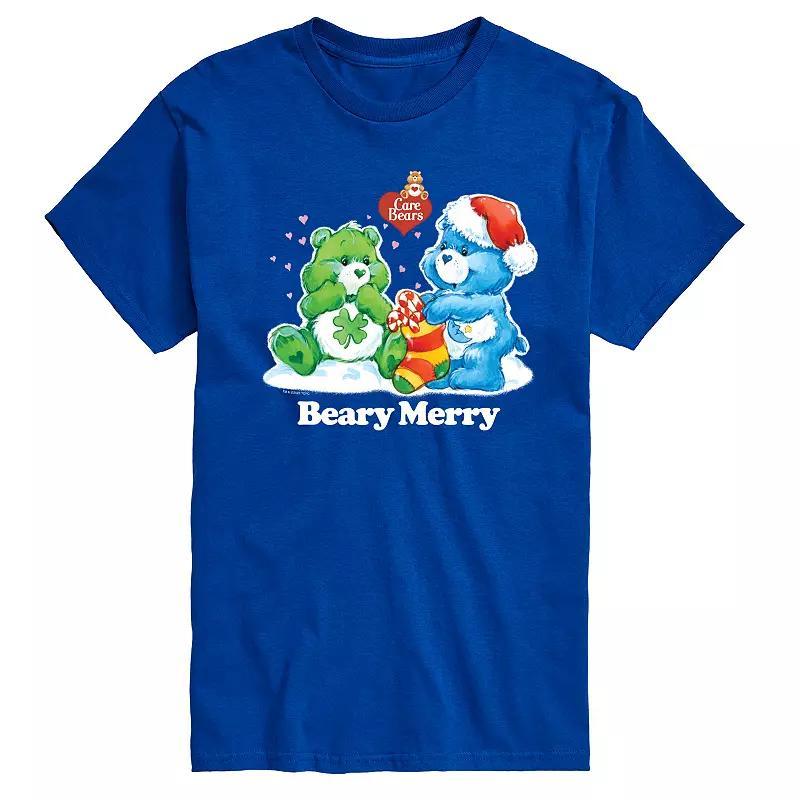 Big & Tall Care Bears Beary Merry Graphic Tee, Mens Product Image