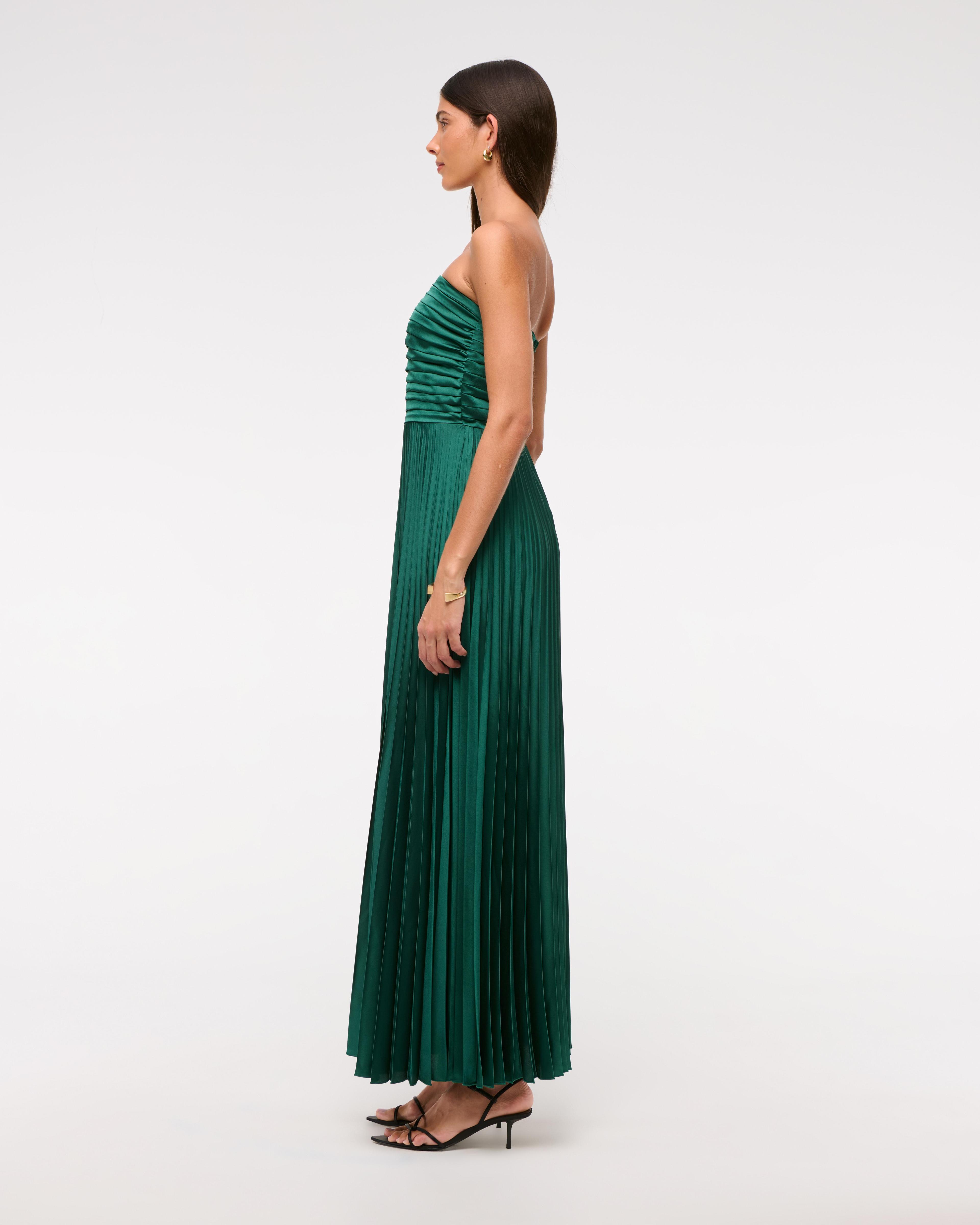 The A&F Giselle Strapless Drama Maxi Dress Product Image